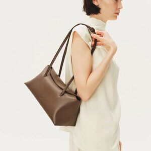 Freja Chrystie Shoulder Bag - Full Size - in Dark Brown/Espresso